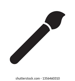 Paint brush icon in trendy glyph style design. Vector graphic illustration. Brush icon for website design, logo, and ui. Vector file. EPS 10.