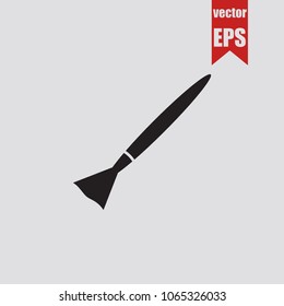 Paint brush icon in trendy isolated on grey background.Vector illustration.