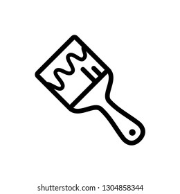 Paint brush icon vector