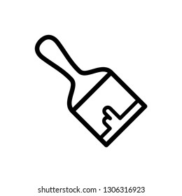 Paint brush icon vector