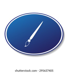 Paint brush icon vector