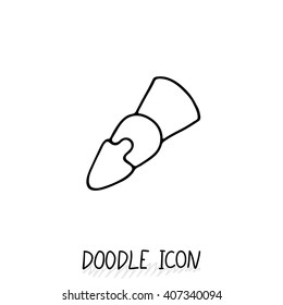 Paint brush icon vector