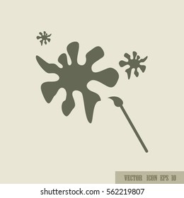 Paint brush icon vector
