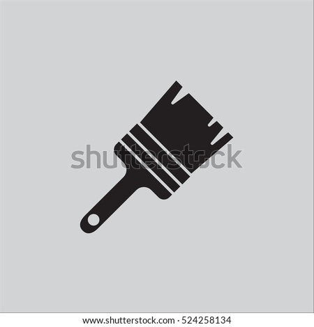 paint brush icon vector