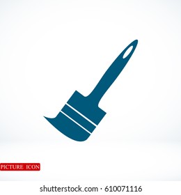 Paint brush icon, vector best flat icon, EPS