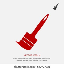 Paint brush icon, vector best flat icon, EPS