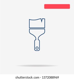 Paint brush icon. Vector concept illustration for design.