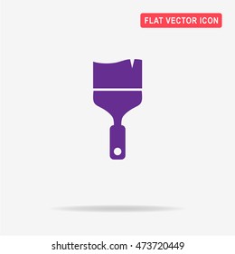 Paint brush icon. Vector concept illustration for design.
