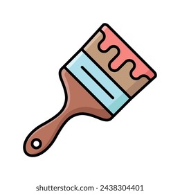 paint brush icon vector design template simple and clean