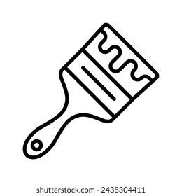 paint brush icon vector design template simple and clean
