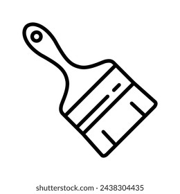 plantilla de diseño de vector de icono de pincel de pintura simple y limpia