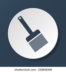 Paint brush icon - Vector. Flat vector