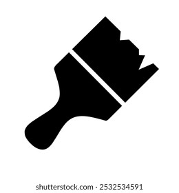 paint brush icon vector with flat design