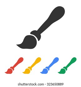 Paint brush icon vector. Flat design style eps 10
