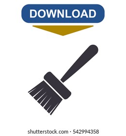 Paint Brush Icon Vector flat design style