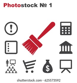 Paint Brush Icon Vector flat design style