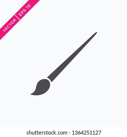 Paint Brush Icon, Vector in Glyph Style