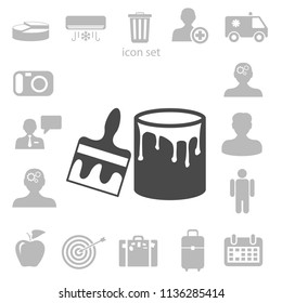 paint brush icon vector illustration