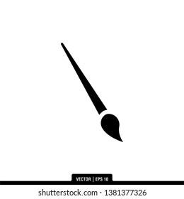 Paint Brush Icon Vector Illustration Logo Template
