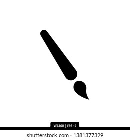 Paint Brush Icon Vector Illustration Logo Template
