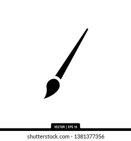 Paint Brush Icon Vector Illustration Logo Template

