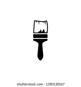 Paint Brush icon vector. Brush icon illustration. Art symbol. Flat design style on white background.