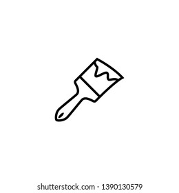 Paint Brush icon vector. Brush icon illustration. Art symbol. Flat design style on white background.