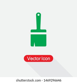 Paint Brush Icon Vector Illustration Isolated On Light Gray Background Eps10