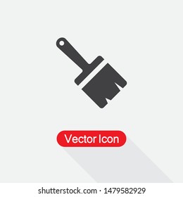 Paint Brush Icon Vector Illustration On Light Gray Background Eps10