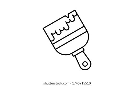 Paint brush icon vector illustration.