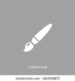paint brush icon. Vector illustration EPS 10.