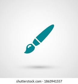icono de pincel. Ilustración del vector EPS 10.