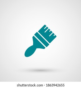 Paint brush icon. Vector illustration EPS 10.