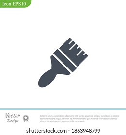 Paint brush icon. Vector illustration EPS 10.