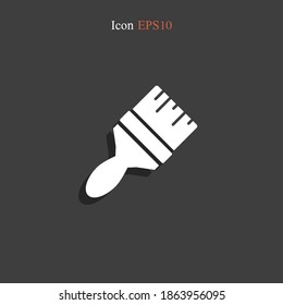 Paint brush icon. Vector illustration EPS 10.