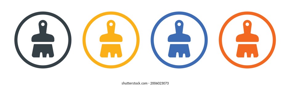 Paint brush icon vector illustration.