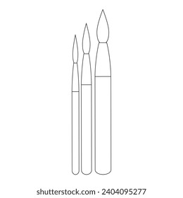 paint brush icon vector illustration design