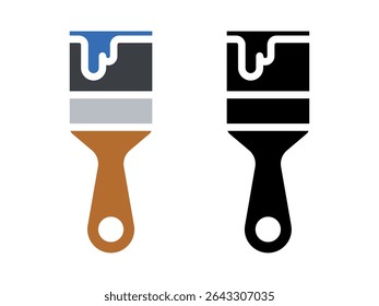 Paint brush icon. Vector illustration.