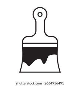 
paint brush icon vector illustration