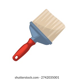 Paint brush icon, paint brush vector illustration, wide paint brushes with wooden handle, paint brush clip art
