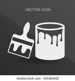 paint brush icon vector illustration