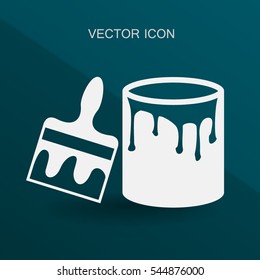 paint brush icon vector illustration