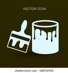 paint brush icon vector illustration