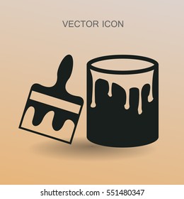 ilustración vectorial de icono de pincel