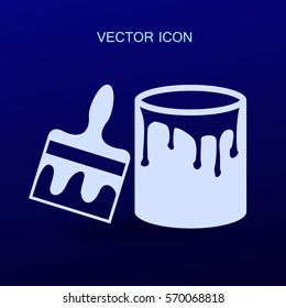 ilustración vectorial de icono de pincel