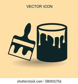 ilustración vectorial de icono de pincel