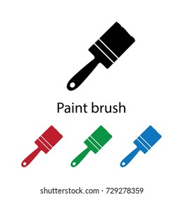 Paint brush icon vector illustration.