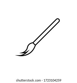 Paint Brush Icon Vector On White Background