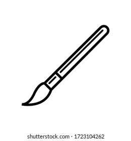 Paint brush icon vector on white background