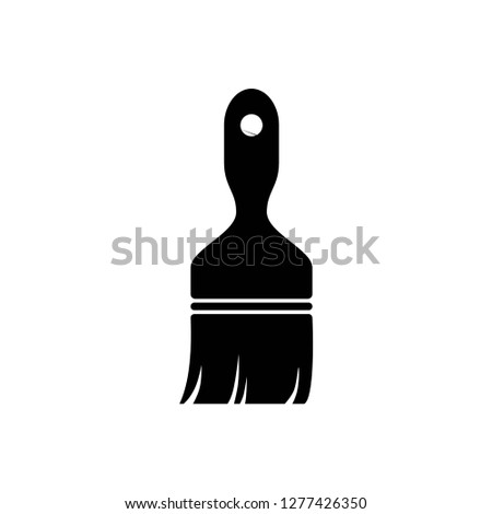 paint brush icon, vector on white background editable eps10